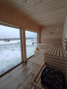 sauna od środka