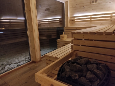 sauna od środka