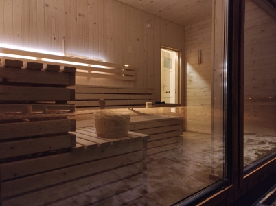 sauna od środka